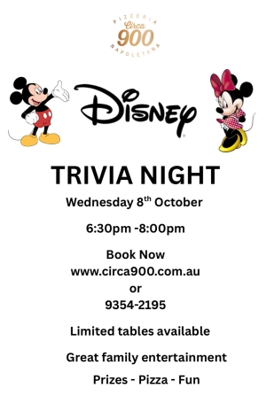 Disney Trivia Night at Circa 900!