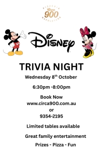 Disney Trivia Night at Circa 900!